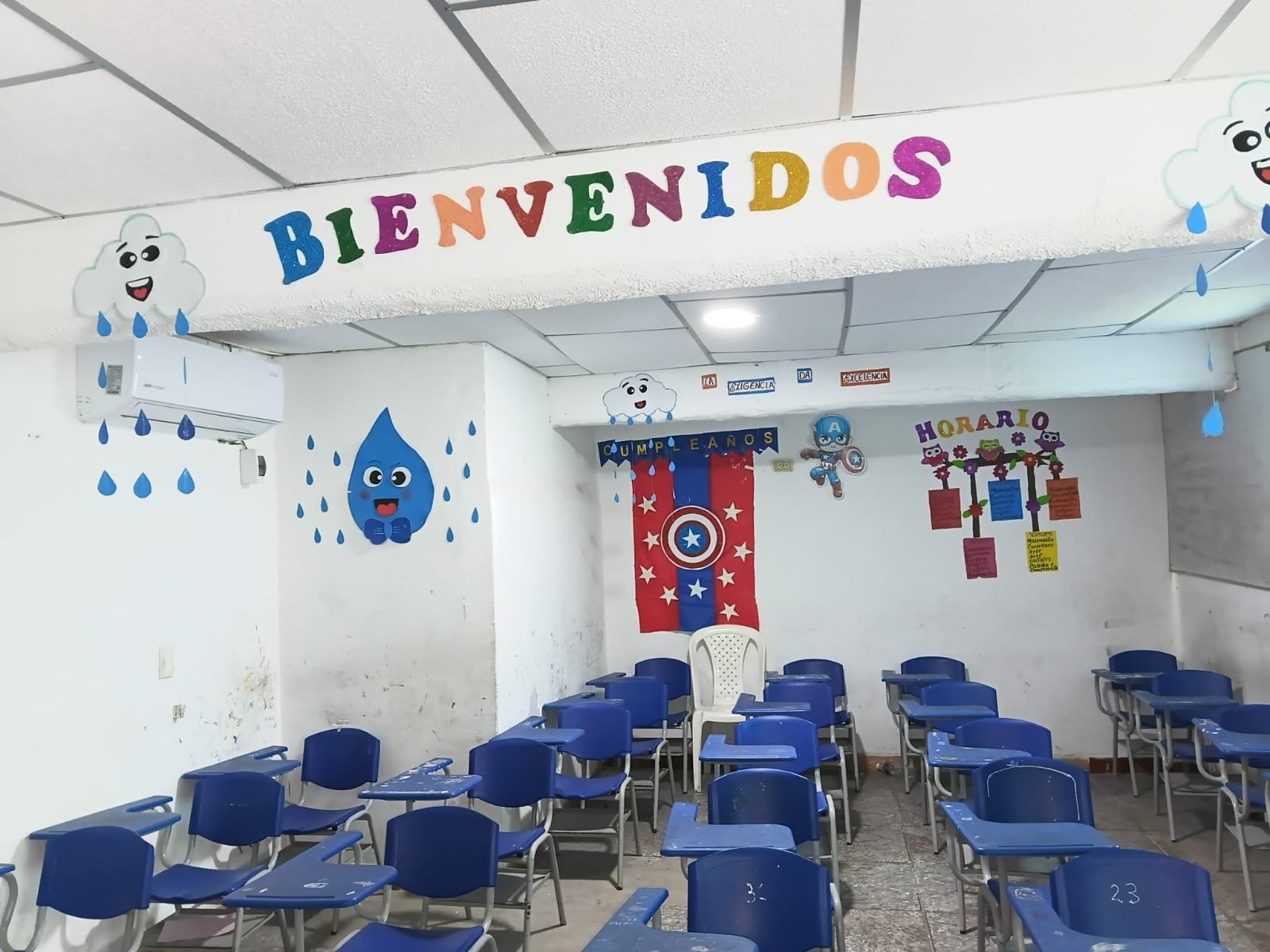 Salón académico del Centro Educativo Queridos Amigos